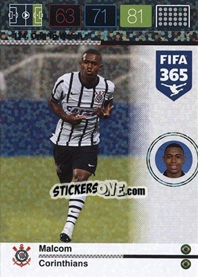 Sticker Malcom - FIFA 365: 2015-2016. Adrenalyn XL - Nordic edition n. 174 - Panini