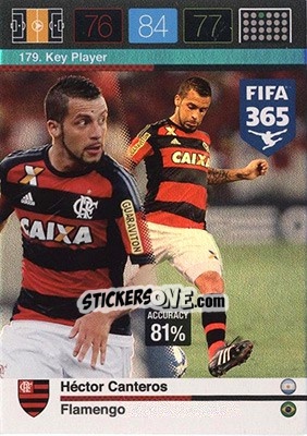 Sticker Héctor Canteros - FIFA 365: 2015-2016. Adrenalyn XL - Nordic edition n. 179 - Panini