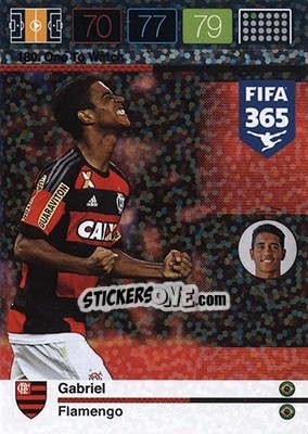 Sticker Gabriel - FIFA 365: 2015-2016. Adrenalyn XL - Nordic edition n. 180 - Panini