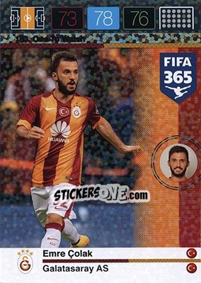 Sticker Emre Çolak - FIFA 365: 2015-2016. Adrenalyn XL - Nordic edition - Panini