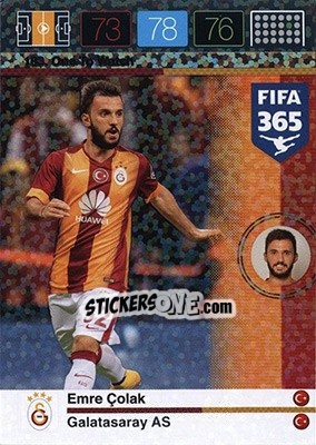 Sticker Emre Çolak - FIFA 365: 2015-2016. Adrenalyn XL - Nordic edition n. 183 - Panini
