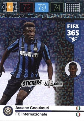 Sticker Assane Gnoukouri - FIFA 365: 2015-2016. Adrenalyn XL - Nordic edition - Panini