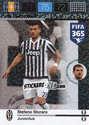 Sticker Stefano Sturaro - FIFA 365: 2015-2016. Adrenalyn XL - Nordic edition n. 189 - Panini