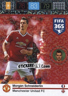 Sticker Morgan Schneiderlin - FIFA 365: 2015-2016. Adrenalyn XL - Nordic edition n. 198 - Panini