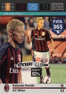 Sticker Keisuke Honda - FIFA 365: 2015-2016. Adrenalyn XL - Nordic edition n. 200 - Panini