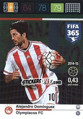 Cromo Alejandro Dominguez - FIFA 365: 2015-2016. Adrenalyn XL - Nordic edition n. 202 - Panini