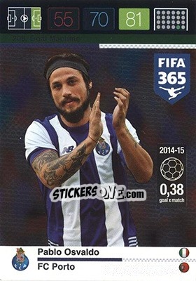 Sticker Pablo Osvaldo - FIFA 365: 2015-2016. Adrenalyn XL - Nordic edition n. 208 - Panini