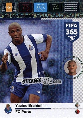 Sticker Yacine Brahimi - FIFA 365: 2015-2016. Adrenalyn XL - Nordic edition n. 210 - Panini
