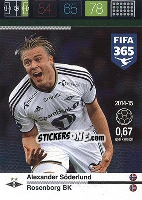 Sticker Alexander Soderlund - FIFA 365: 2015-2016. Adrenalyn XL - Nordic edition - Panini