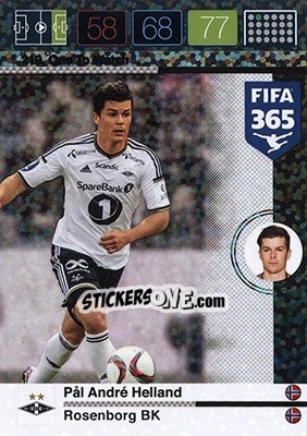 Sticker Pål André Helland - FIFA 365: 2015-2016. Adrenalyn XL - Nordic edition - Panini