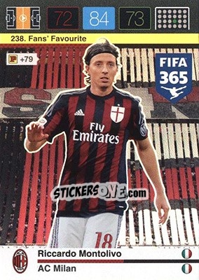 Sticker Riccardo Montolivo - FIFA 365: 2015-2016. Adrenalyn XL - Nordic edition - Panini
