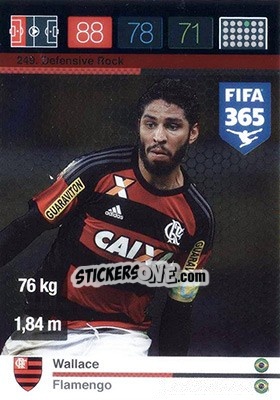 Cromo Wallace - FIFA 365: 2015-2016. Adrenalyn XL - Nordic edition n. 249 - Panini