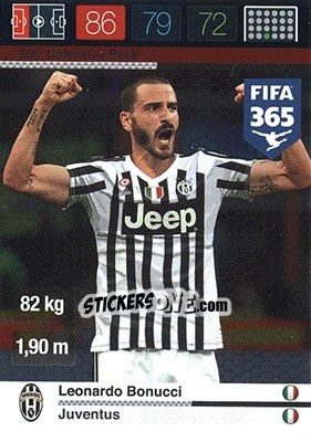 Sticker Leonardo Bonucci - FIFA 365: 2015-2016. Adrenalyn XL - Nordic edition - Panini