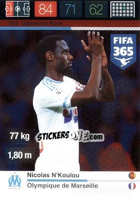 Sticker Nicolas N'Koulou - FIFA 365: 2015-2016. Adrenalyn XL - Nordic edition n. 255 - Panini