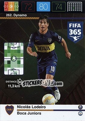 Sticker Nicolás Lodeiro - FIFA 365: 2015-2016. Adrenalyn XL - Nordic edition n. 262 - Panini