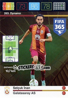 Cromo Selçuk İnan - FIFA 365: 2015-2016. Adrenalyn XL - Nordic edition - Panini