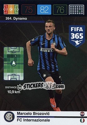 Sticker Marcelo Brozovic - FIFA 365: 2015-2016. Adrenalyn XL - Nordic edition n. 264 - Panini