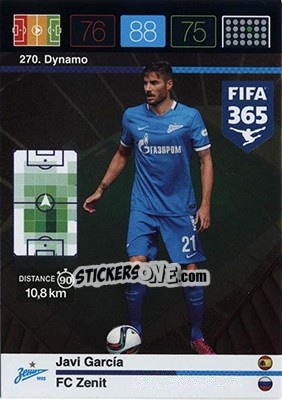 Sticker Javi García - FIFA 365: 2015-2016. Adrenalyn XL - Nordic edition n. 270 - Panini