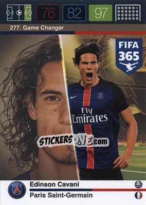 Sticker Edinson Cavani - FIFA 365: 2015-2016. Adrenalyn XL - Nordic edition n. 277 - Panini