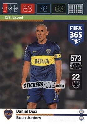 Cromo Daniel Diaz - FIFA 365: 2015-2016. Adrenalyn XL - Nordic edition n. 282 - Panini