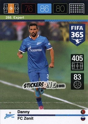 Sticker Danny - FIFA 365: 2015-2016. Adrenalyn XL - Nordic edition n. 288 - Panini