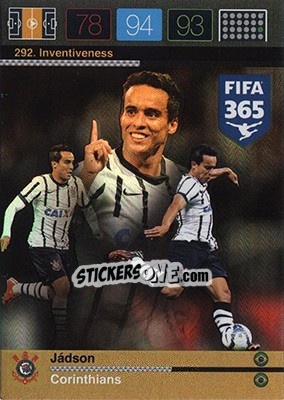 Cromo Jádson - FIFA 365: 2015-2016. Adrenalyn XL - Nordic edition n. 292 - Panini