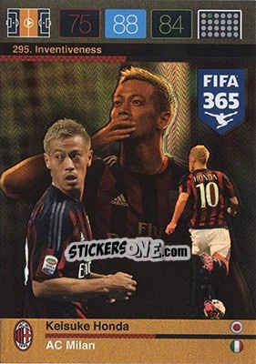 Sticker Keisuke Honda - FIFA 365: 2015-2016. Adrenalyn XL - Nordic edition n. 295 - Panini
