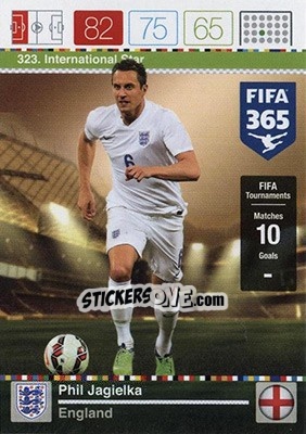 Cromo Phil Jagielka - FIFA 365: 2015-2016. Adrenalyn XL - Nordic edition - Panini