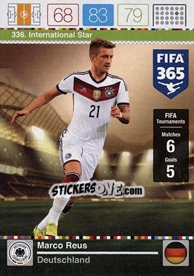 Figurina Marco Reus - FIFA 365: 2015-2016. Adrenalyn XL - Nordic edition - Panini