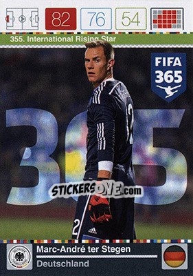 Cromo Marc-André ter Stegen - FIFA 365: 2015-2016. Adrenalyn XL - Nordic edition n. 355 - Panini