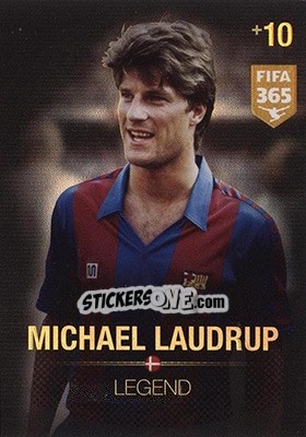 Sticker Michael Laudrup - FIFA 365: 2015-2016. Adrenalyn XL - Nordic edition n. 370 - Panini