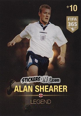 Sticker Alan Shearer - FIFA 365: 2015-2016. Adrenalyn XL - Nordic edition n. 372 - Panini
