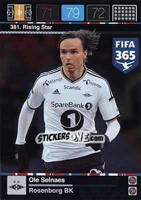 Sticker Ole Selnaes - FIFA 365: 2015-2016. Adrenalyn XL - Nordic edition n. 381 - Panini