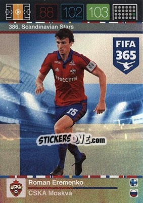 Sticker Roman Eremenko - FIFA 365: 2015-2016. Adrenalyn XL - Nordic edition n. 386 - Panini