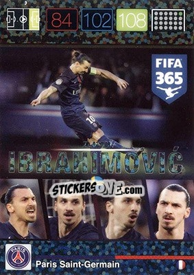 Figurina Zlatan Ibrahimovic - FIFA 365: 2015-2016. Adrenalyn XL - Nordic edition - Panini