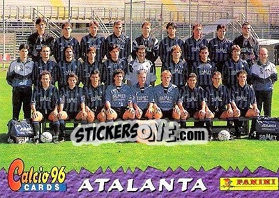 Sticker Atalanta Team - Calcio Cards 1995-1996 n. 10 - Panini
