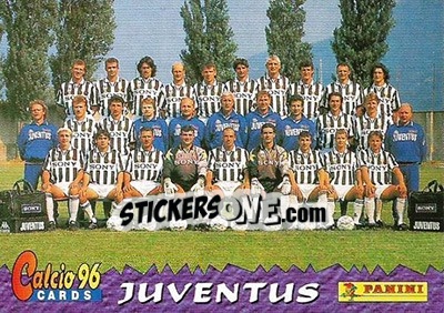Sticker Juventus Team - Calcio Cards 1995-1996 n. 16 - Panini