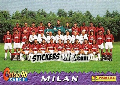 Figurina Milan Team - Calcio Cards 1995-1996 - Panini