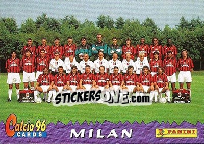 Sticker Milan Team - Calcio Cards 1995-1996 n. 18 - Panini