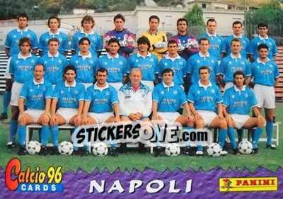 Cromo Napoli Team - Calcio Cards 1995-1996 n. 19 - Panini