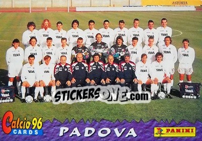 Sticker Padova Team - Calcio Cards 1995-1996 n. 20 - Panini