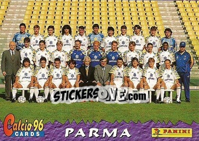 Figurina Parma Team - Calcio Cards 1995-1996 - Panini