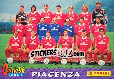Cromo Piacenza Team - Calcio Cards 1995-1996 - Panini