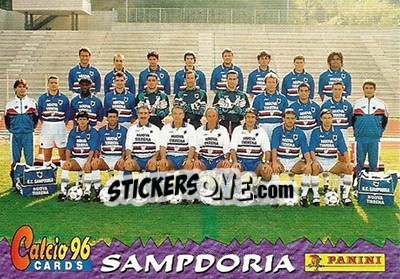 Sticker Sampdoria Team - Calcio Cards 1995-1996 n. 24 - Panini