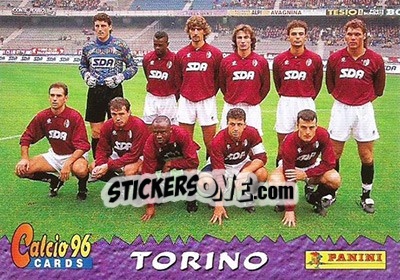 Sticker Torino Team - Calcio Cards 1995-1996 n. 25 - Panini