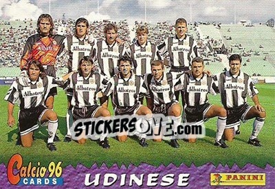 Sticker Udinese Team - Calcio Cards 1995-1996 n. 26 - Panini