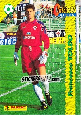 Sticker Francesco Toldo - Calcio Cards 1995-1996 n. 28 - Panini