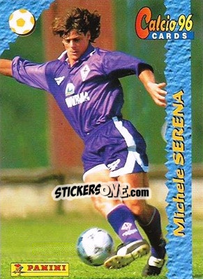 Sticker Michele Serena - Calcio Cards 1995-1996 n. 38 - Panini