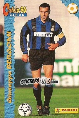 Figurina Giuseppe Bergomi - Calcio Cards 1995-1996 - Panini