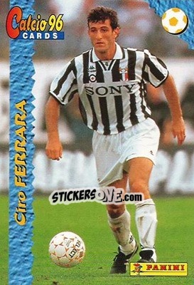 Sticker Ciro Ferrara - Calcio Cards 1995-1996 n. 43 - Panini